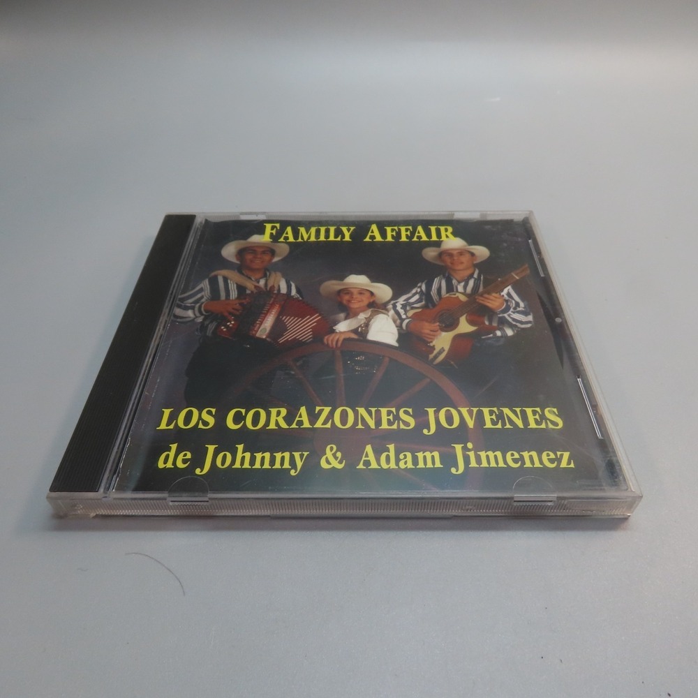 FAMILY‎ AFFAIR LOS CORAZONES JOVENES de Johnny & Adam Jimenez Cd 1996 Texas